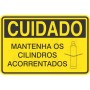 Mantenha os cilindros acorrentados